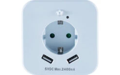 InnTec LED Nachtlicht Mit Bewegungssensor, Steckdose Und USB-Buchsen