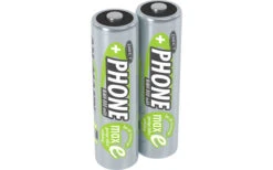 Ansmann Phone Mignon AA 800 MAh NiMH Akkubatterie Wiederaufladbar (2er Pack)‌