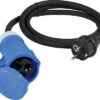 CEE-Adapterleitung Schutzkontakt-Stecker Auf CEE-Kupplung 3-polig