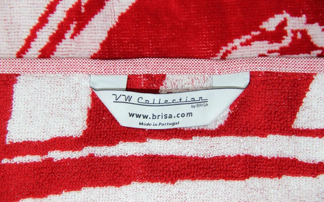 VW Collection T1 Bulli Strandtuch 160 X 90 Cm Rot / Weiß 2 VW Collection T1 Bulli Strandtuch 160 X 90 Cm Rot / Weiß – Bild 2