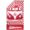 VW Collection T1 Bulli Strandtuch 160 X 90 Cm Rot / Weiß
