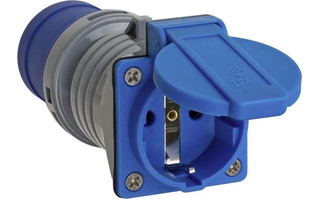 Brennenstuhl CEE Adapter 240V 16A Auf Schuko 3 Polig Grau Blau 1 Brennenstuhl CEE Adapter 240V 16A Auf Schuko 3 Polig Grau Blau