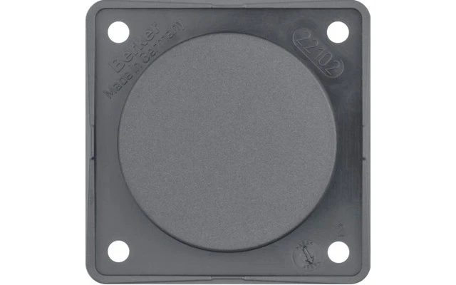 Berker Integro Blindverschluss Anthrazit Matt 2 Berker Integro Blindverschluss Anthrazit Matt – Bild 2