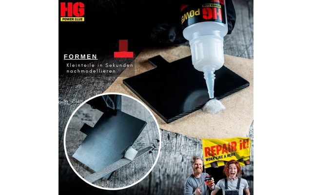 HGPower Glue Schweißnaht Aus Der Flasche Klebstoff Reparaturset Mini 2-teilig 4 HGPower Glue Schweißnaht Aus Der Flasche Klebstoff Reparaturset Mini 2-teilig – Bild 4