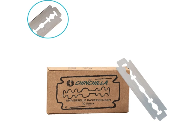 Chinchilla Rasierklingen Für Rasierhobel Universell 10 Stück 2 Chinchilla Rasierklingen Für Rasierhobel Universell 10 Stück – Bild 2