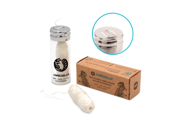 Chinchilla Vegane Zahnseide Zum Nachfüllen Plastikfrei 30 Meter 1 Chinchilla Vegane Zahnseide Zum Nachfüllen Plastikfrei 30 Meter