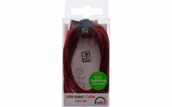 2Go USB Datenkabel Apple 8 Pin 1 Meter Rot -BergFit Outdoor Angebote Store 628279 4447995