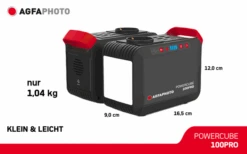 AgfaPhoto Powercube 100 Pro (DE / Typ F) Mobile Steckdose -BergFit Outdoor Angebote Store 636627 4431063