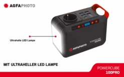 AgfaPhoto Powercube 100 Pro (DE / Typ F) Mobile Steckdose -BergFit Outdoor Angebote Store 636631 4431071