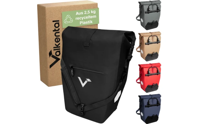 Valkental ValkOcean Gepäckträgertasche 28 Liter Beige 2 Valkental ValkOcean Gepäckträgertasche 28 Liter Beige – Bild 2