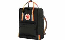 Fjällräven Kanken Rainbow Rucksack 16 Volumen Black-Rainbow Pattern